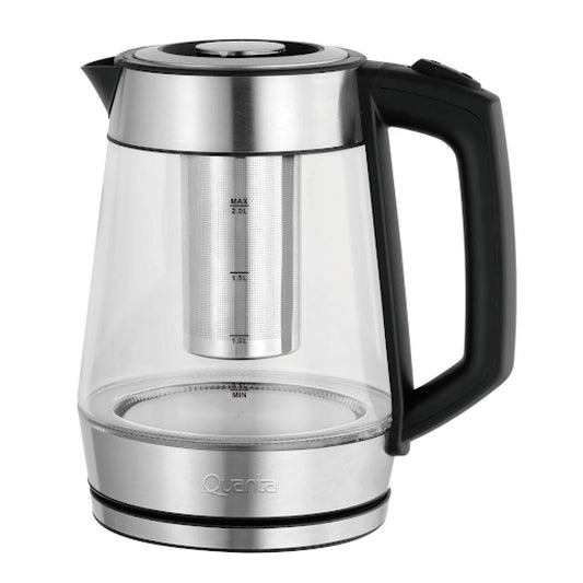 Hervidora Eléctrica de Vidrio Quanta QTHVF960 1,7L 2200W con Filtro