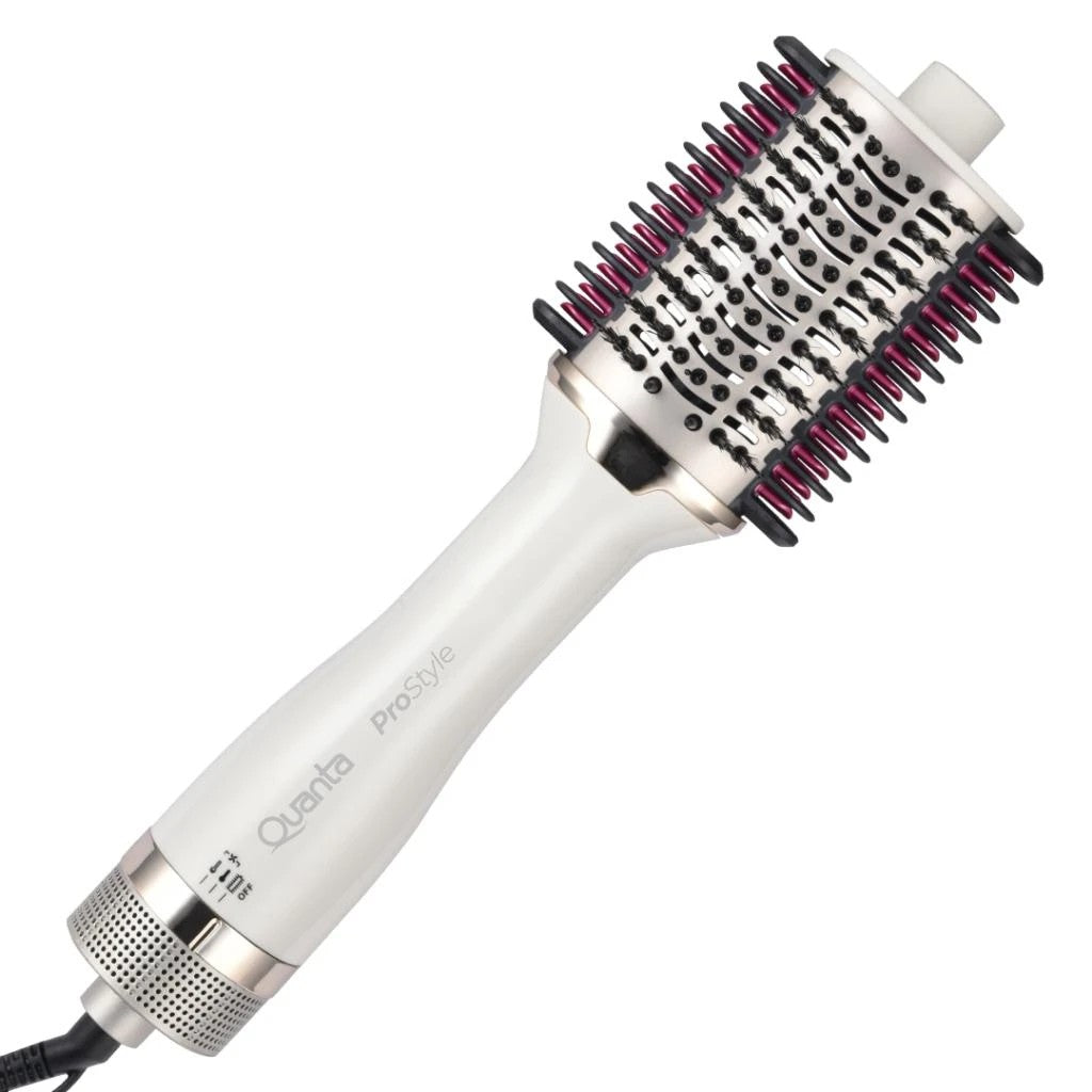 Cepillo Secador 4 en 1 Quanta QTCST8000 ProStyle 1300W Bivolt Blanco