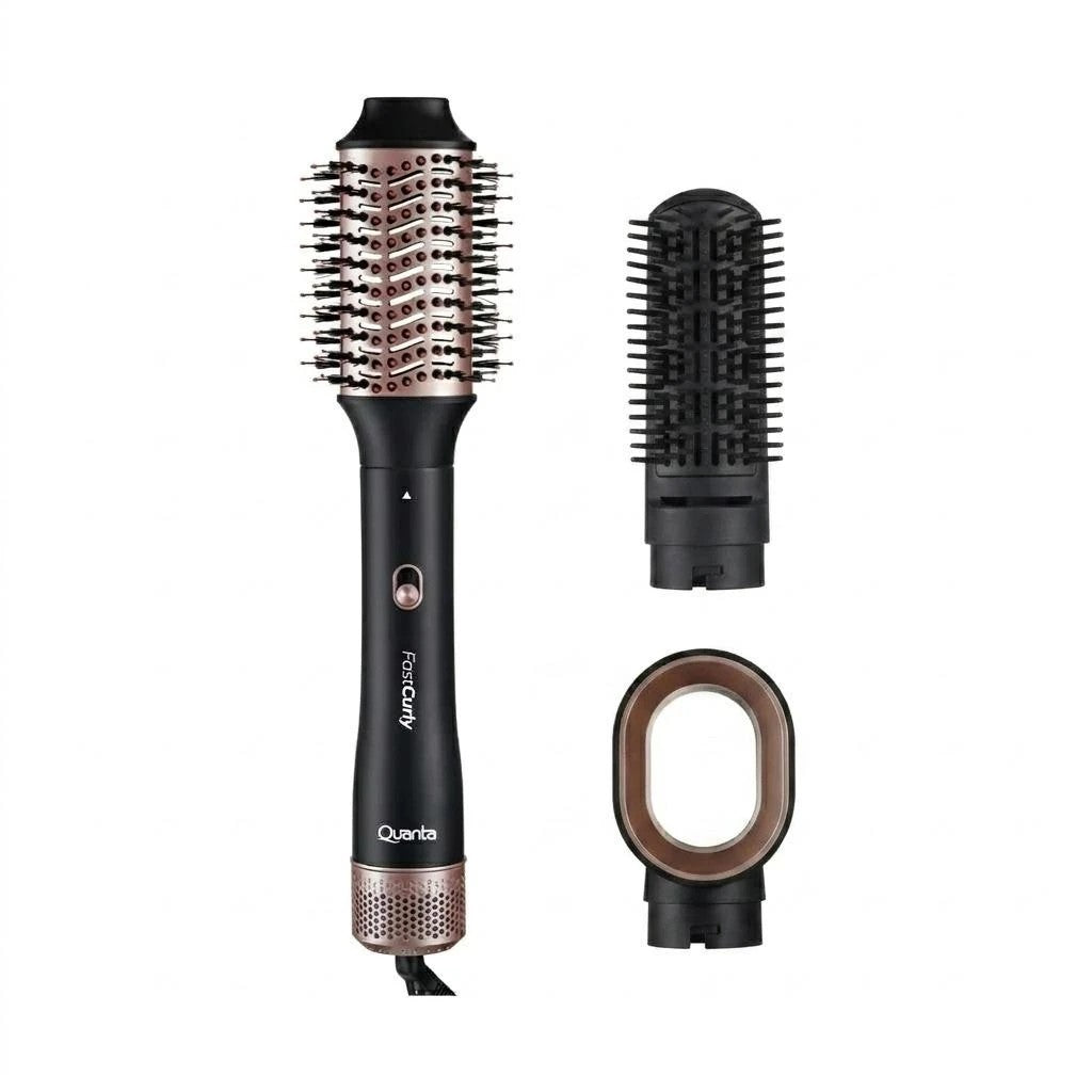 Kit Cepillo Secador 3 en 1 Quanta QTKCS9000 Fastcurly 1200W 220V