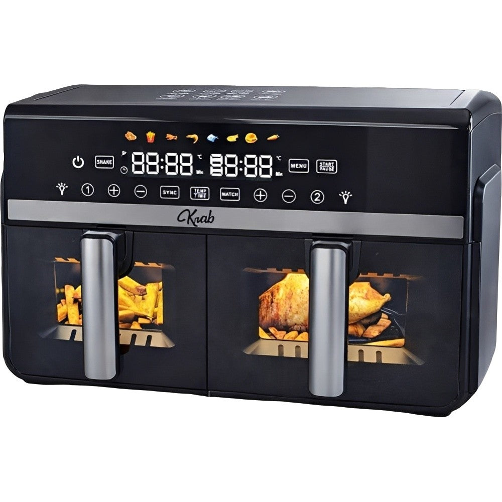 Freidora de Aire Krab KBFE10 10L Dual Digital 2200W 220V Negra