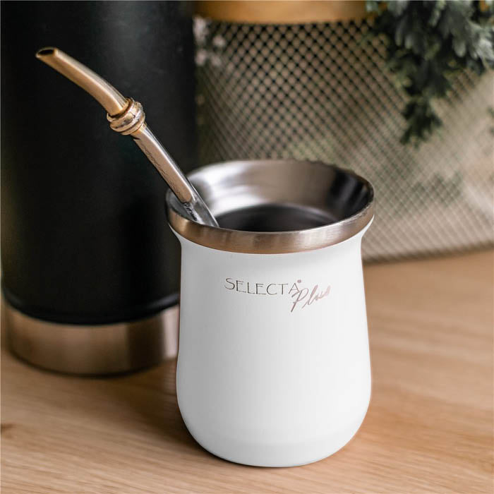 MATE 230ML ACERO INOXIDABLE BLANCO SELECTA