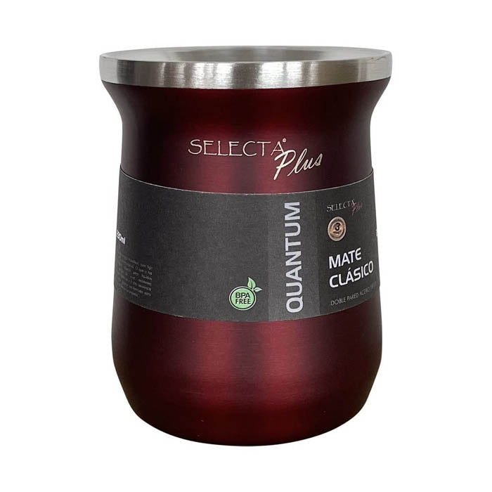MATE 230ML ACERO INOXIDABLE GRANATE SELECTA