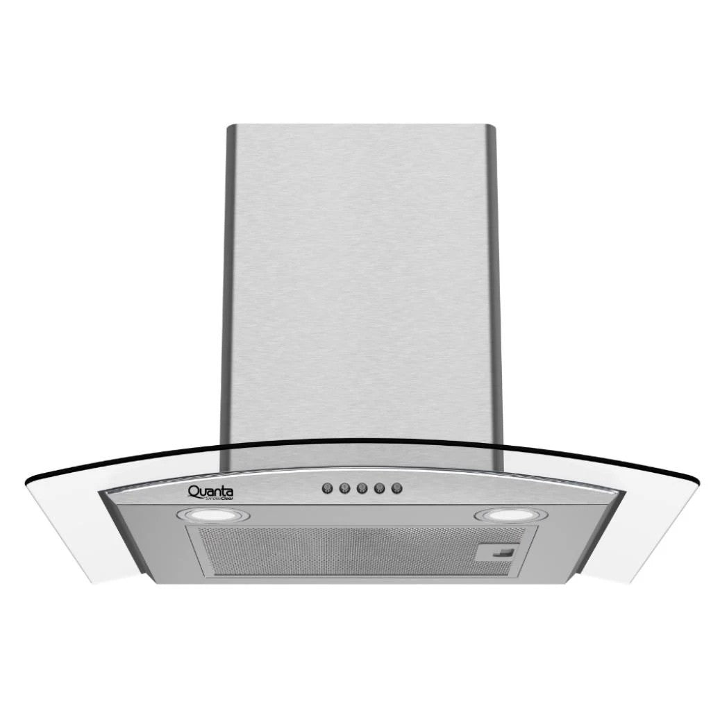 Campana Extractora con Vidrio Curvo Quanta QTCEV60 60 cm 130W 220V