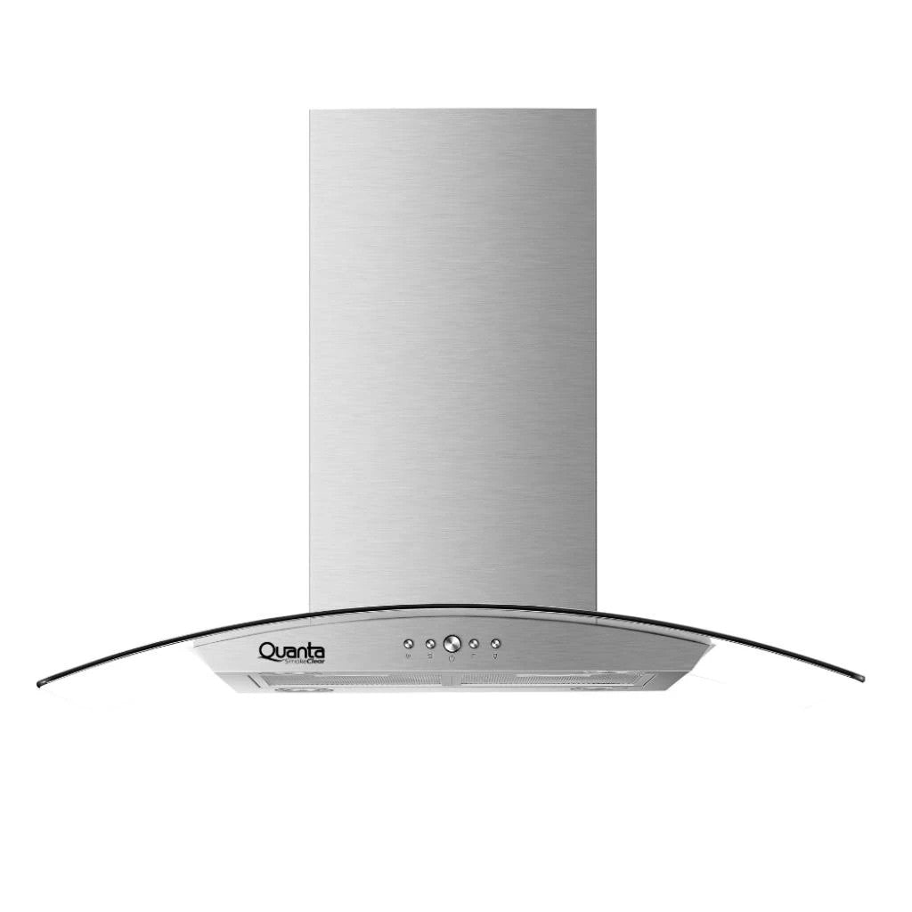 Campana Extractora de Isla Quanta QTCIV90 Vidrio Curvo 90 cm 230W
