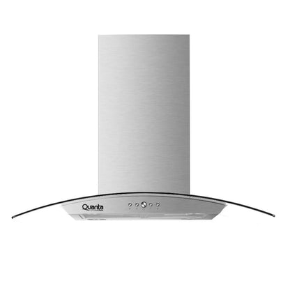 Campana Extractora de Isla Quanta QTCIV90 Vidrio Curvo 90 cm 230W