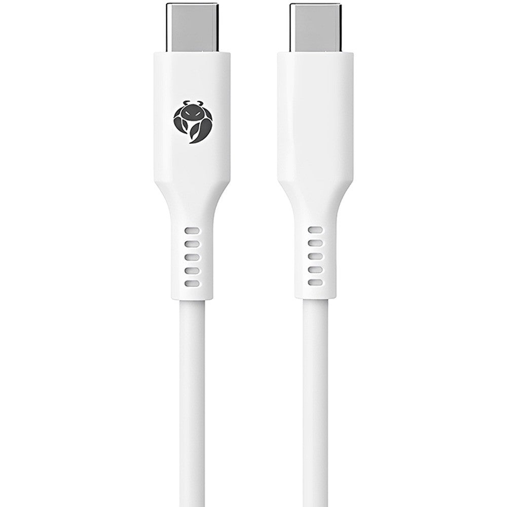 Cable USB-C a USB-C Krab KBCC30 3A 1 Metro Blanco