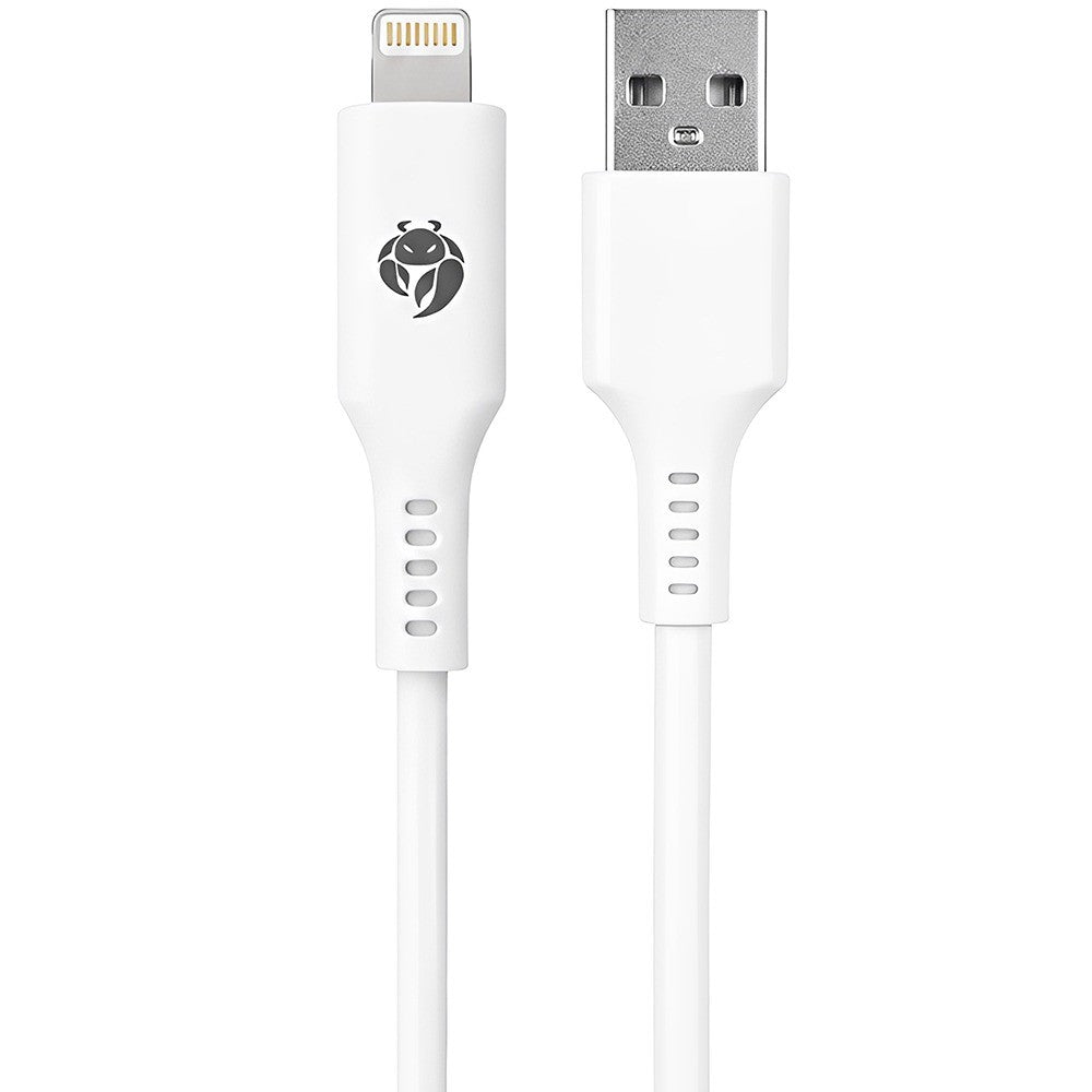 Cable USB-A a Lightning Krab KBAL30 3A 1 Metro Blanco