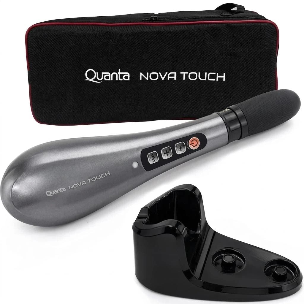 Masajeador Inalámbrico Quanta QTMI26 Nova Touch 5 en 1 con Base Negro