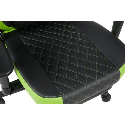 Silla Gamer Quanta QTSG4 Challenger Soporte Lumbar Negra y Verde