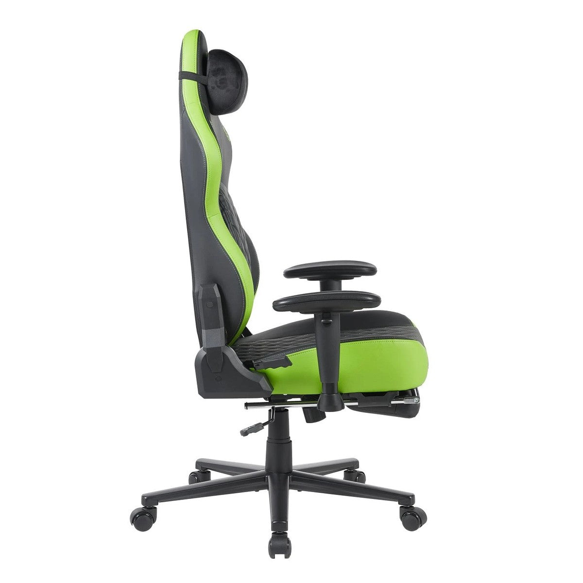 Silla Gamer Quanta QTSG4 Challenger Soporte Lumbar Negra y Verde