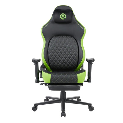 Silla Gamer Quanta QTSG4 Challenger Soporte Lumbar Negra y Verde