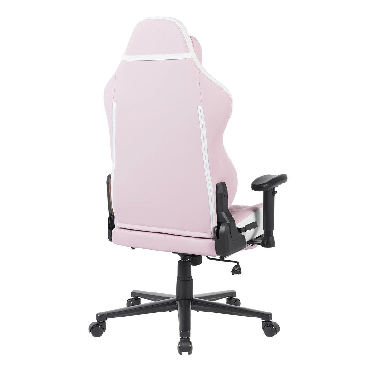 Silla Gamer Quanta QTSG4 Challenger Soporte Lumbar Rosa y Blanca