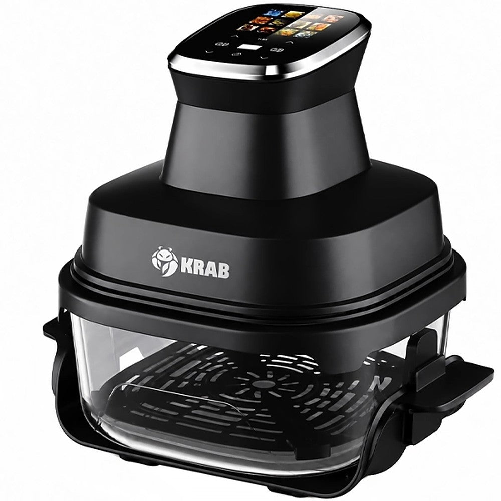 Freidora Eléctrica Krab KBFV40 de Vidrio 4L 1500W 220V
