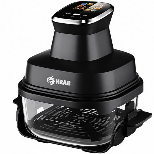 Freidora Eléctrica Krab KBFV40 de Vidrio 4L 1500W 220V