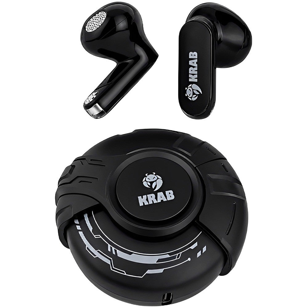 Auricular Gamer Bluetooth Krab KBA832 con LED Negro
