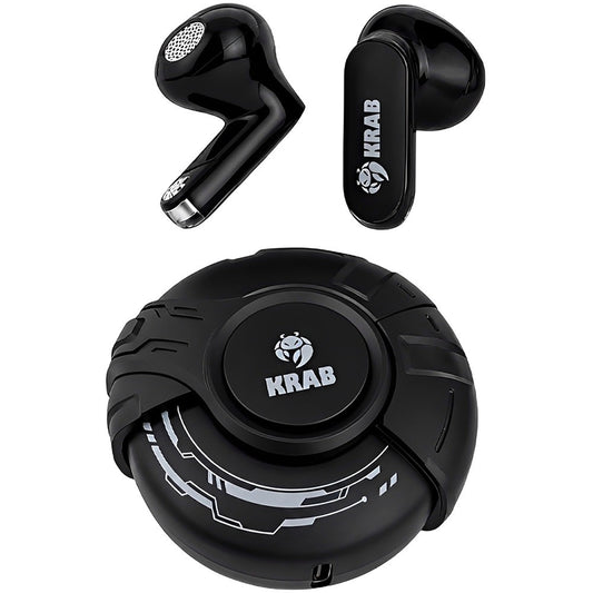 Auricular Gamer Bluetooth Krab KBA832 con LED Negro