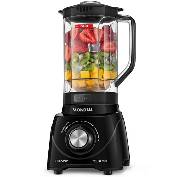 Licuadora Pratic Turbo 2 Velocidades - 2,2L Hecho en Brasil Mondial