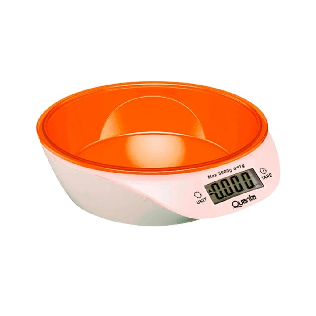 Balanza de Cocina Digital Quanta QTBLC9000 5kg Pantalla LCD Naranja