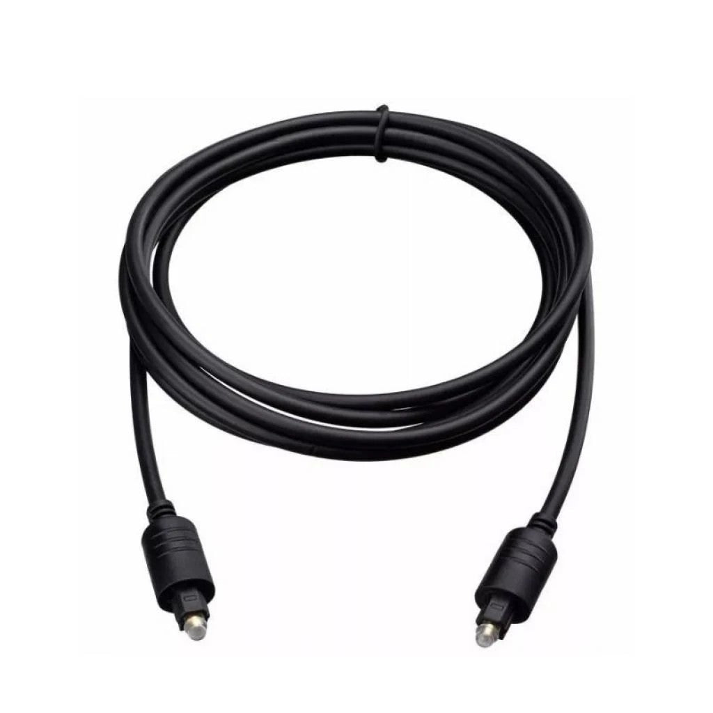 Cable Óptico de Audio Quanta QTCOD05 5 m Conector Dorado Negro