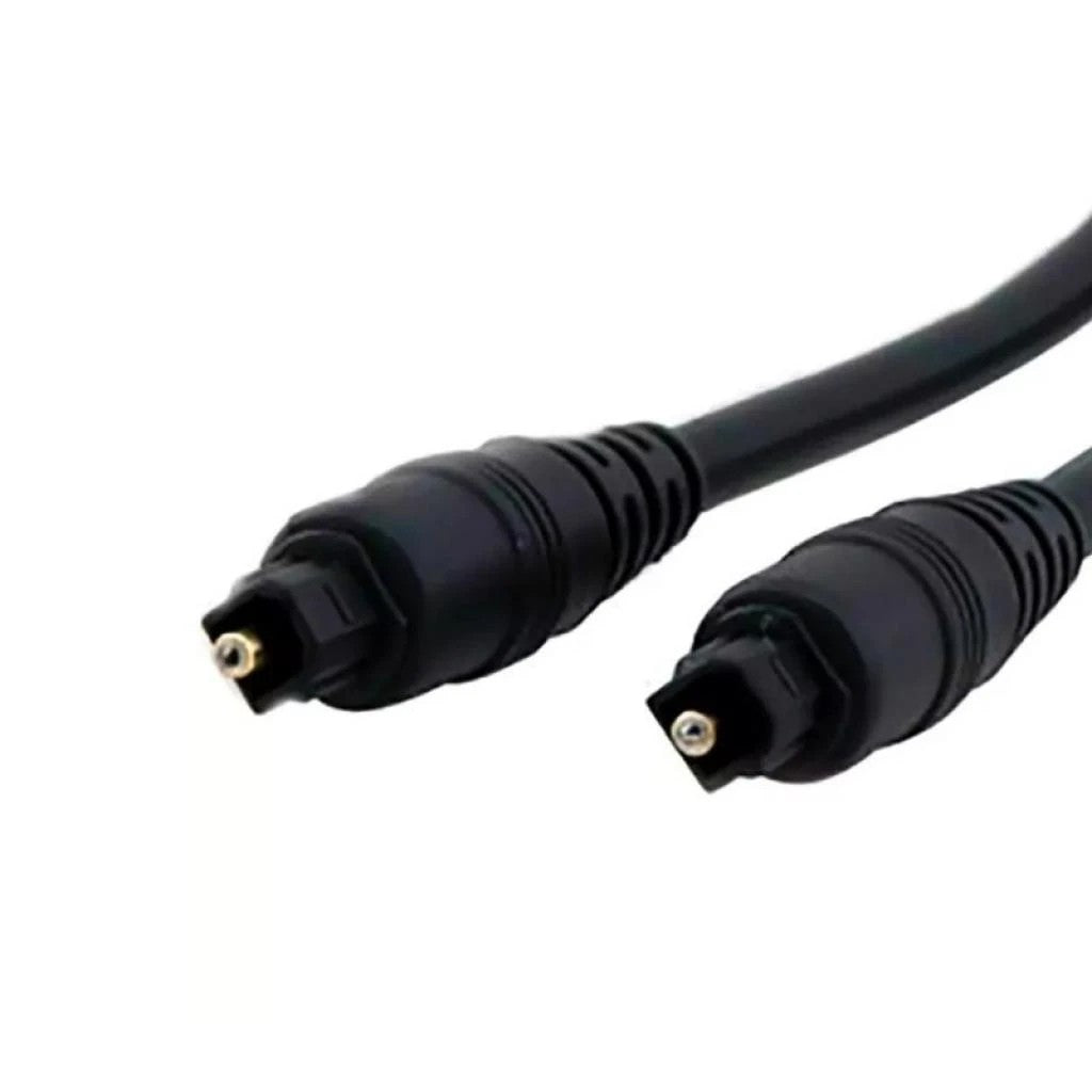 Cable Óptico de Audio Quanta QTCOD05 5 m Conector Dorado Negro