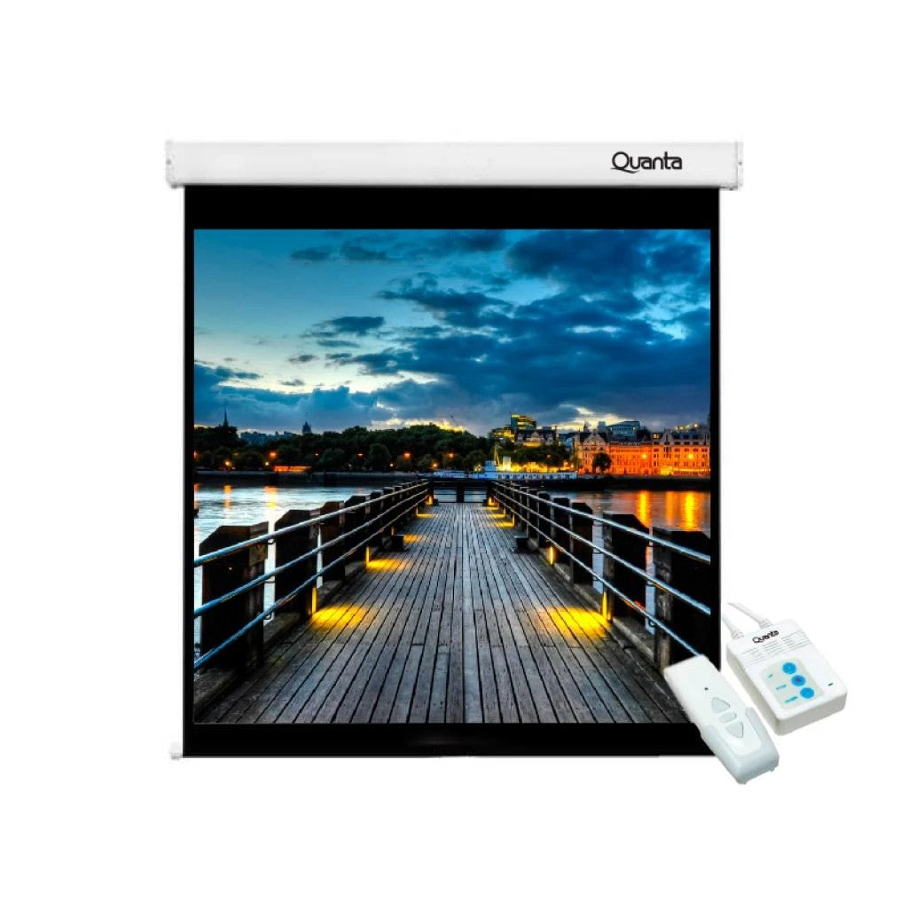 Pantalla de Proyección Eléctrica Quanta QTTLE100 100" 200x150cm 220V