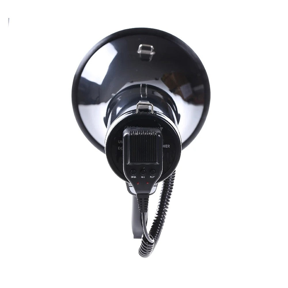 Megáfono Recargable Quanta QTMER250 250W con Grabador y Sirena Negro