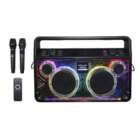 Parlante Portátil Kolav D2616 2x6,5 Pulgadas 40W Bluetooth TWS con Micrófono