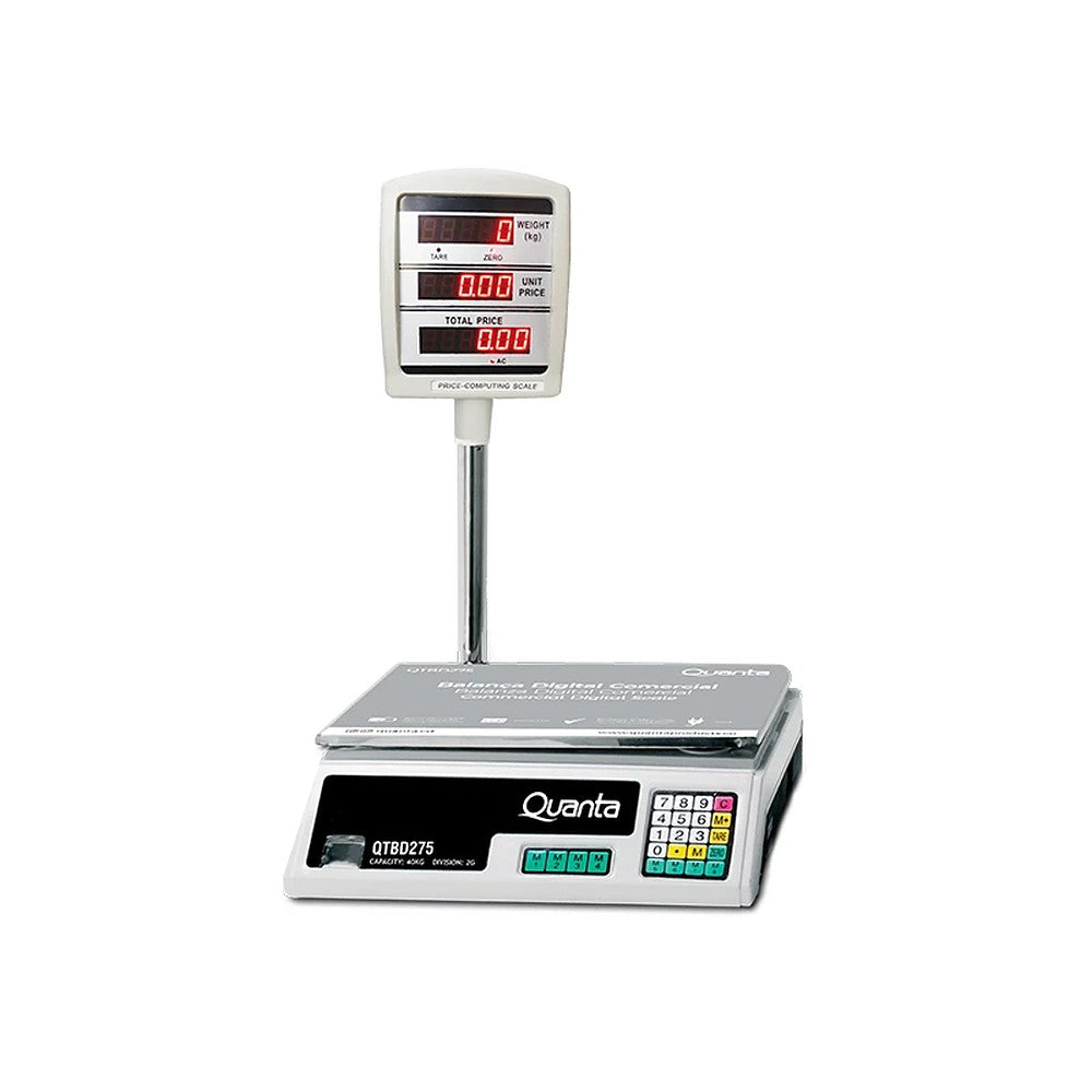 Balanza Digital Comercial Quanta QTBD275 40kg con Brazo Bivolt