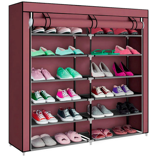 Zapatera DE TELA Doble T-2712 Decoteam Bordeaux