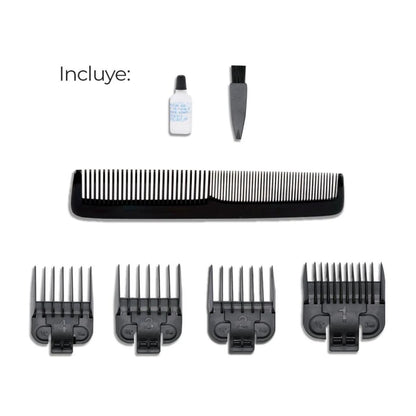 Cortador de Cabello Eléctrico Quanta QTCE50 Bivolt 4 Peines