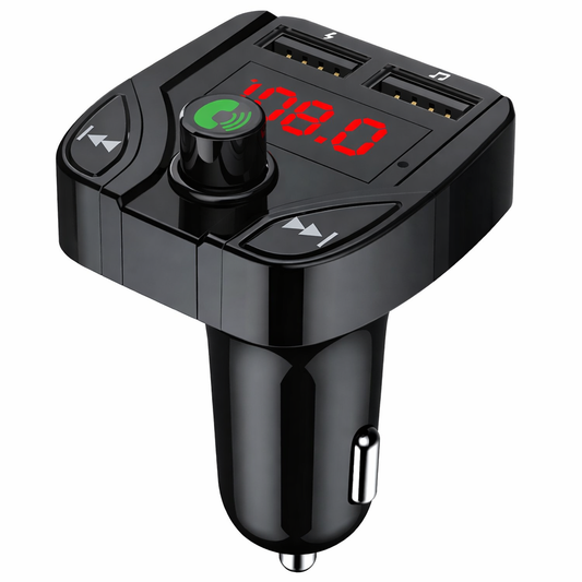 Transmisor para Auto A-MP40B Bluetooth FM USB SD Cargador Dual USB