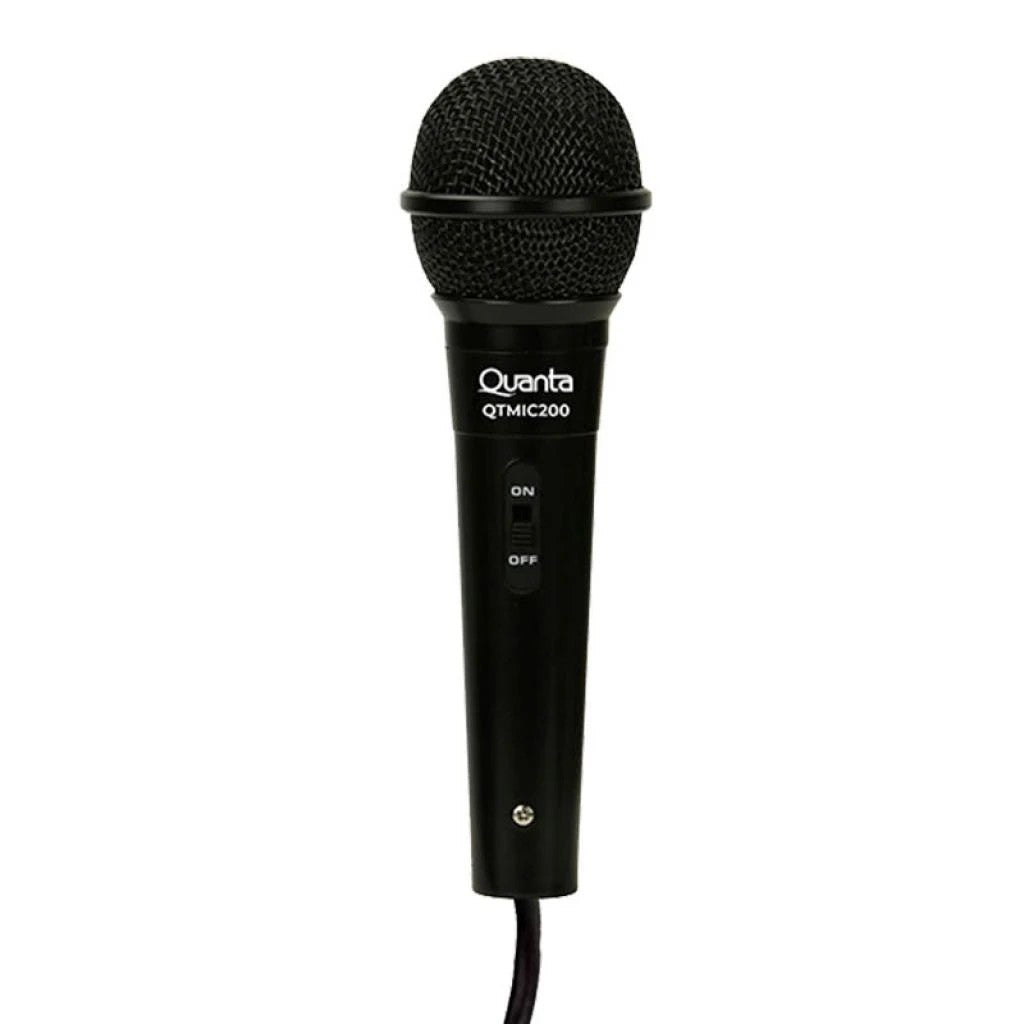 Micrófono Dinámico Unidireccional Quanta QTMIC200 Cable 3 m XLR