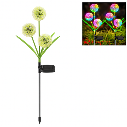 Lámpara Solar Decorativa con Diseño de Flor
