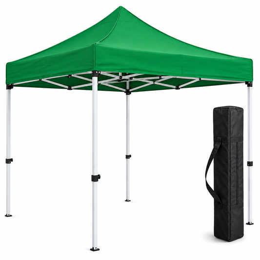 TOLDO PLEGABLE 3X3 VERDE C/ PROTECCION UV