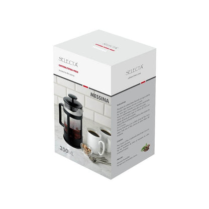 CAFETERA/TETERA EN VIDRIO Y PLASTICO 350ML MESSINA