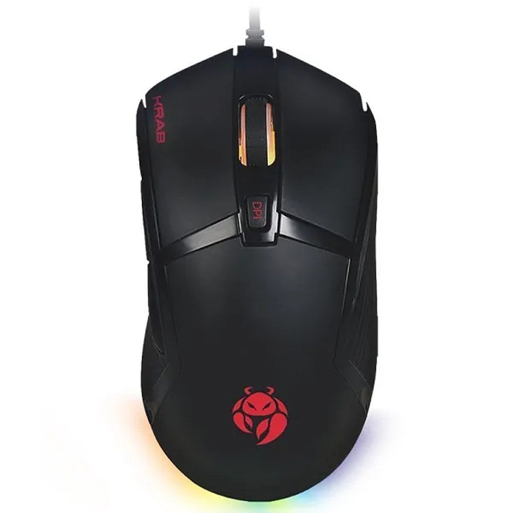 Mouse Gamer RGB Krab Chimera KBGMR50 24000 DPI USB Negro
