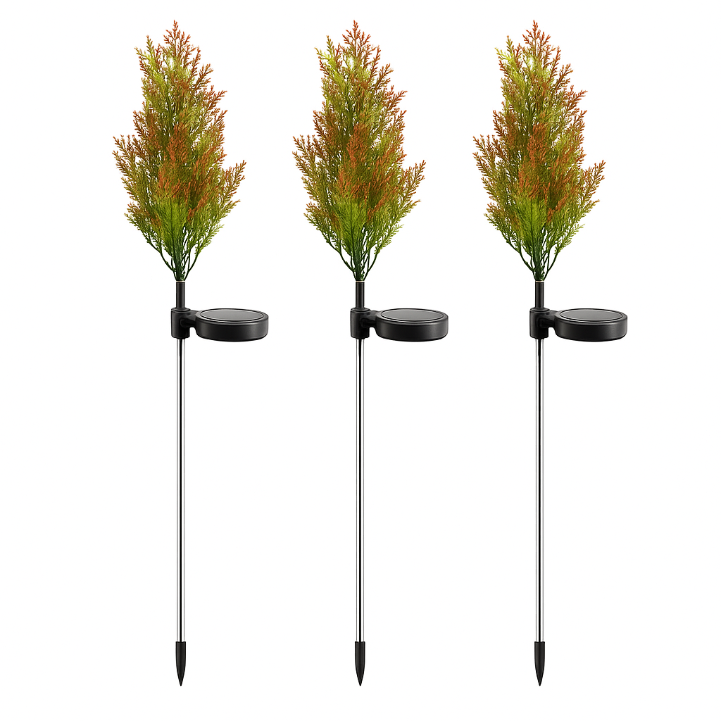 Lámpara Solar Decorativa con Diseño de Flor