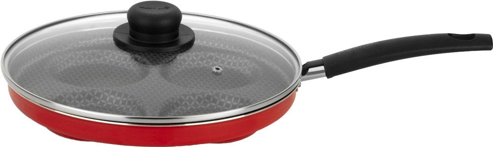 Sartén 4 Huevos con Tapa Versatil Multiflon