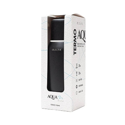 TERMO 750ML DOBLE PARED NEGRO AQUA SELECTA