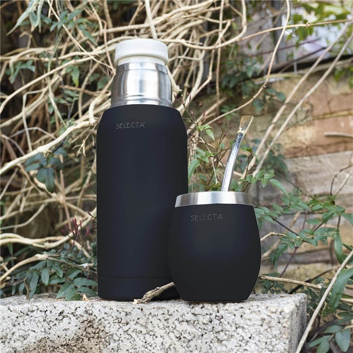 TERMO 750ML DOBLE PARED NEGRO AQUA SELECTA