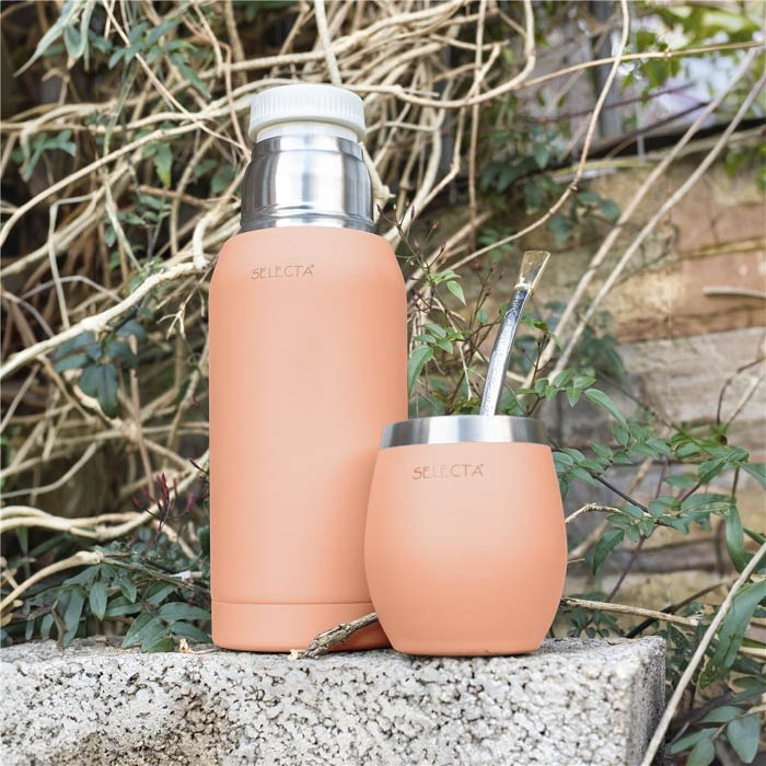 TERMO 750ML DOBLE PARED ROSA AQUA SELECTA