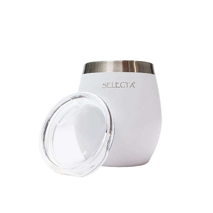 MATE 240ML DOBLE PARED BLANCO AQUA SELECTA