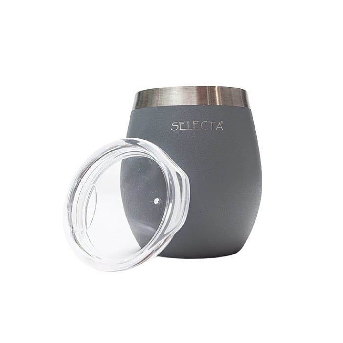 MATE 240ML DOBLE PARED GRIS AQUA SELECTA