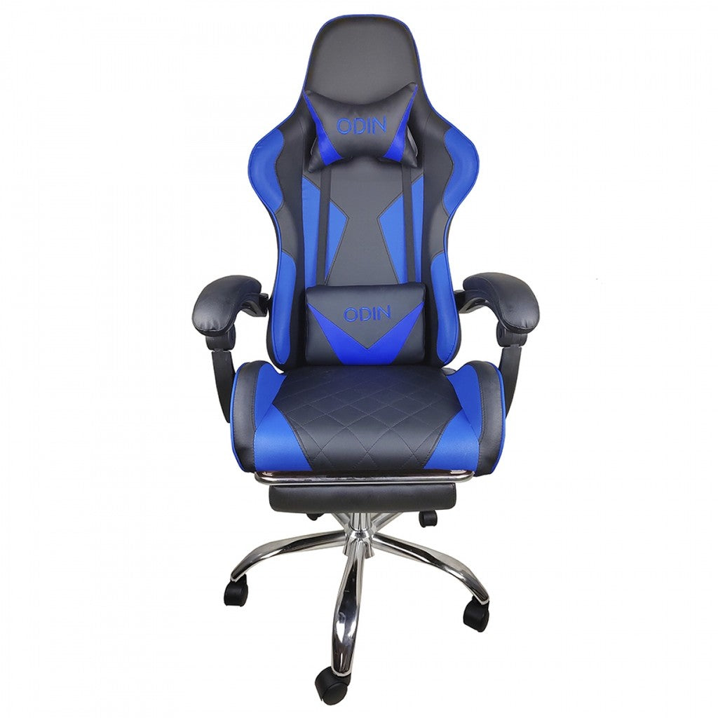 Silla Gamer Empoli con Reposapiés EM-G01 Azul Odin