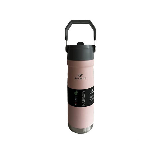 BOTELLA TERMICA 650ML DOBLE PARED ROSA