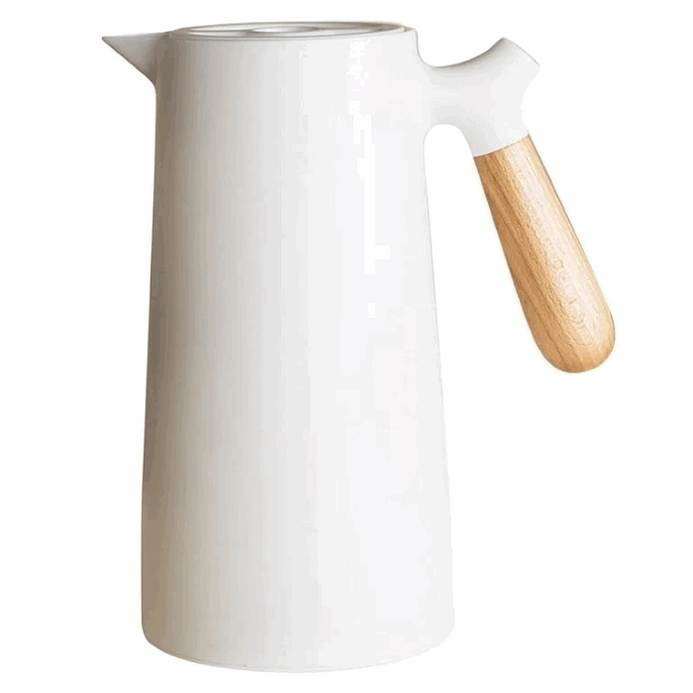 Jarra Termica 1L Plastico Mango Madera Selecta