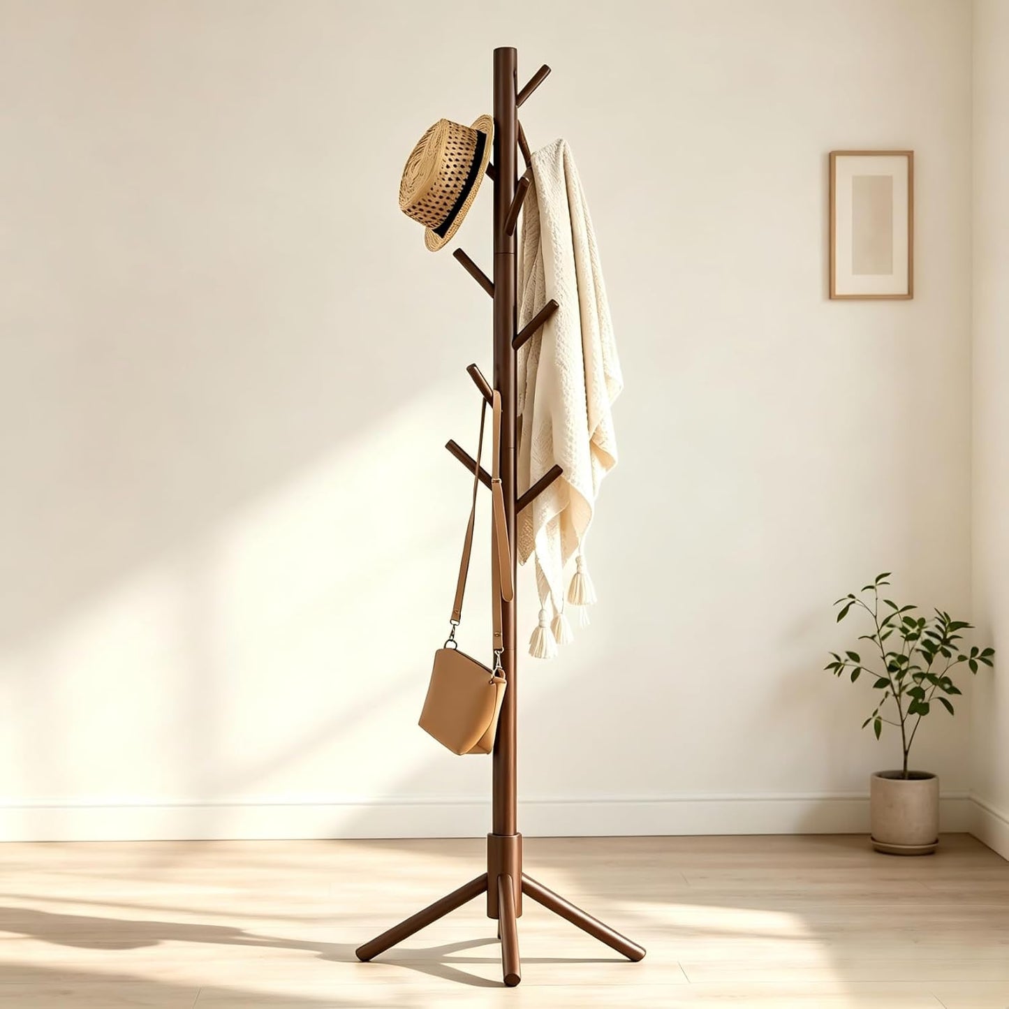 Perchero de Madera CON PIE (1.75M Altura )