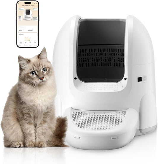 MaxClean™ Pro 65L – Caja de Arena Inteligente para Gatos