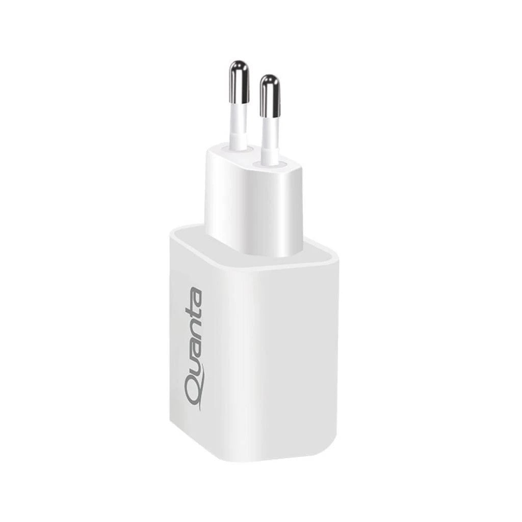 Cargador Carga Rápida Quanta QTCACR2 20W USB-A y USB-C