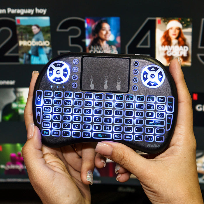 MINI TECLADO INALAMBRICO RETROILUMINADO KET-1107